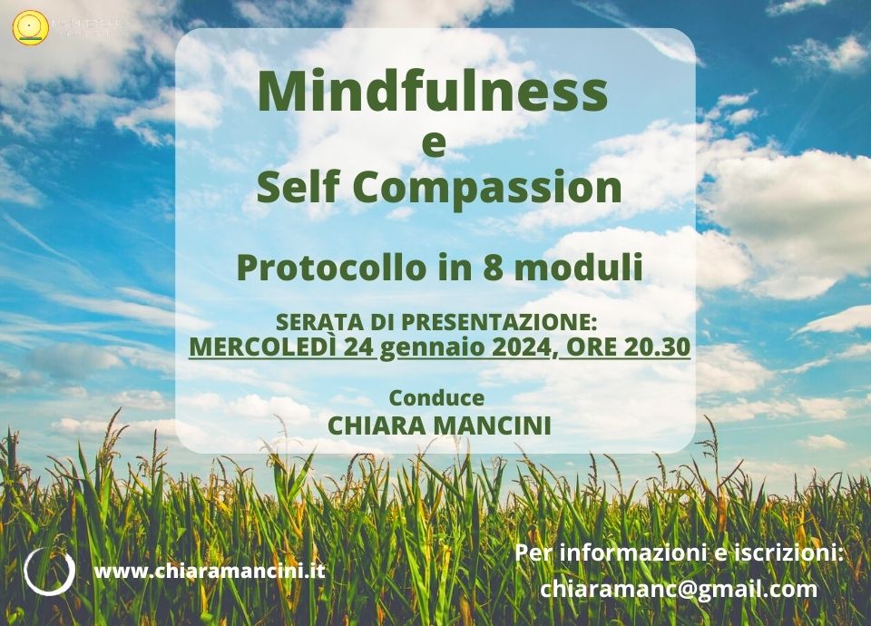 Corso di Mindfulness e Self Compassion 2024 - Chiara Mancini